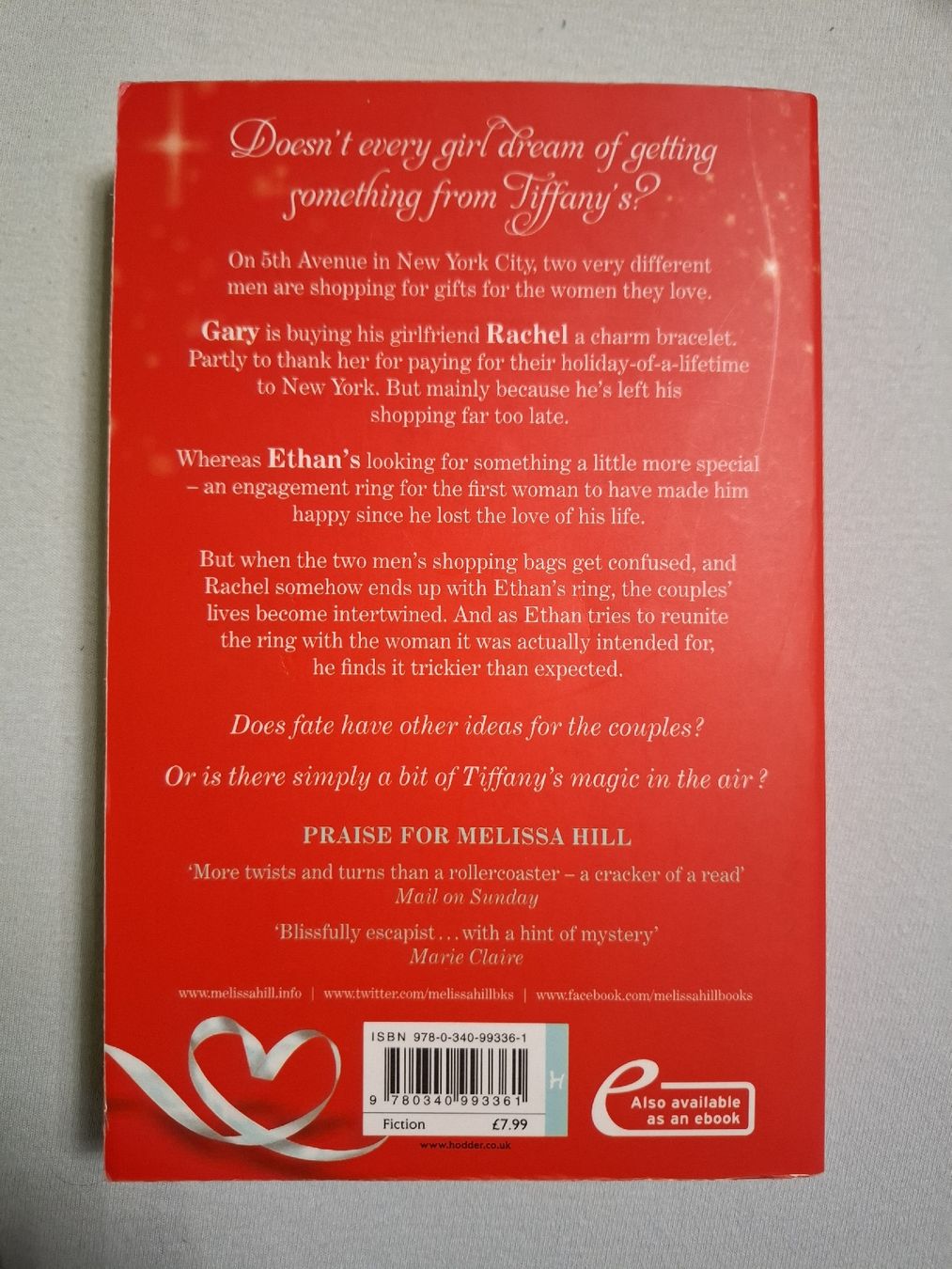 Libri: Something from Tiffany's. Melissa Hill. Englisch – Usato da Urtenen-Schönbühl venduto da nerdgirl 1
