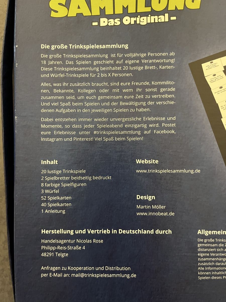Spiele: Partyspiel Sammlung "Das Original" - Top Zustand! – Gebraucht aus Reigoldswil von leonie.18 2