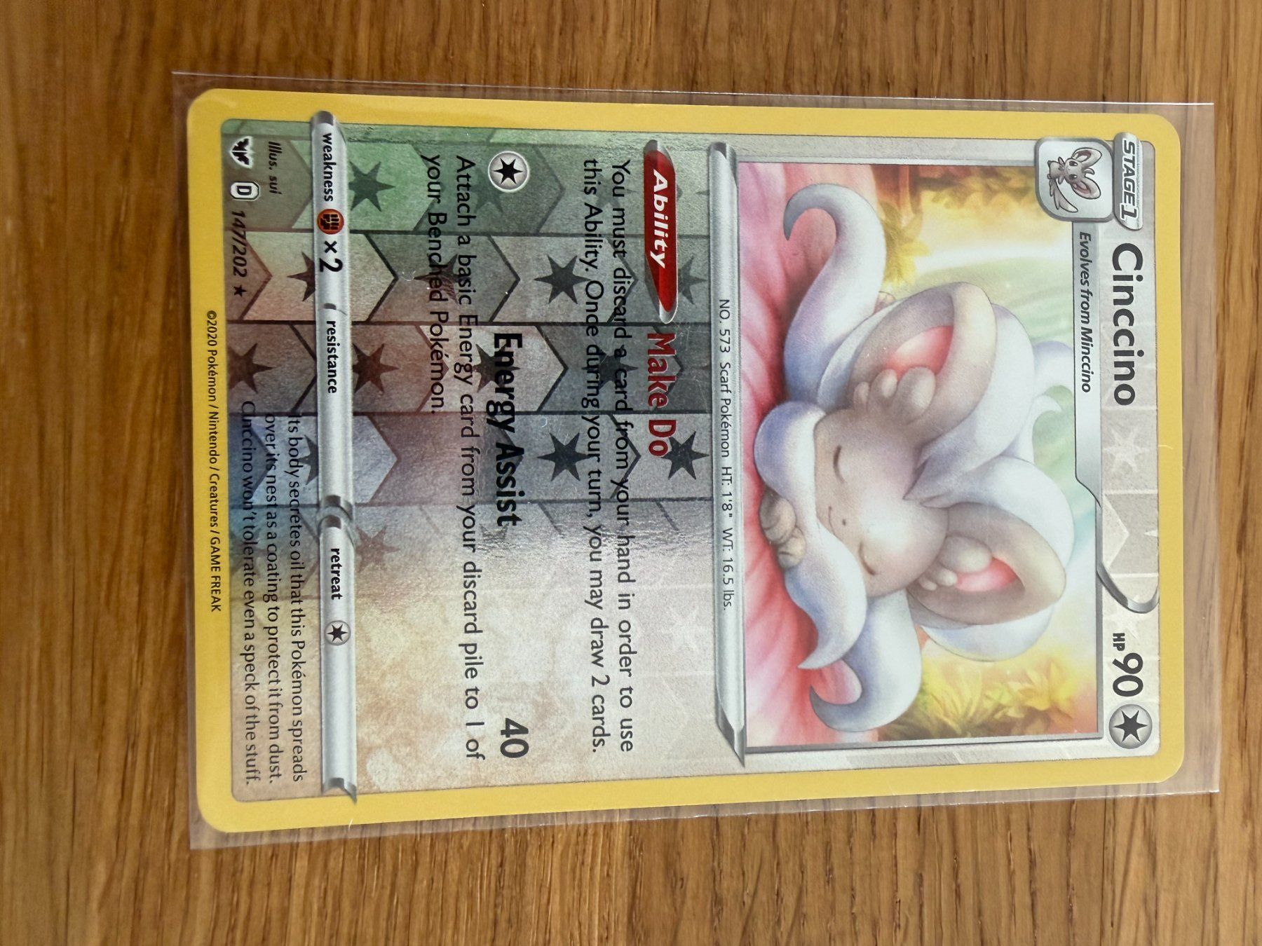 Pokémon Carte collezionabili: Cinccino 147/202 – Usato da Amriswil venduto da sim_nlb6