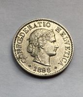 1898 5 Rappen -unz