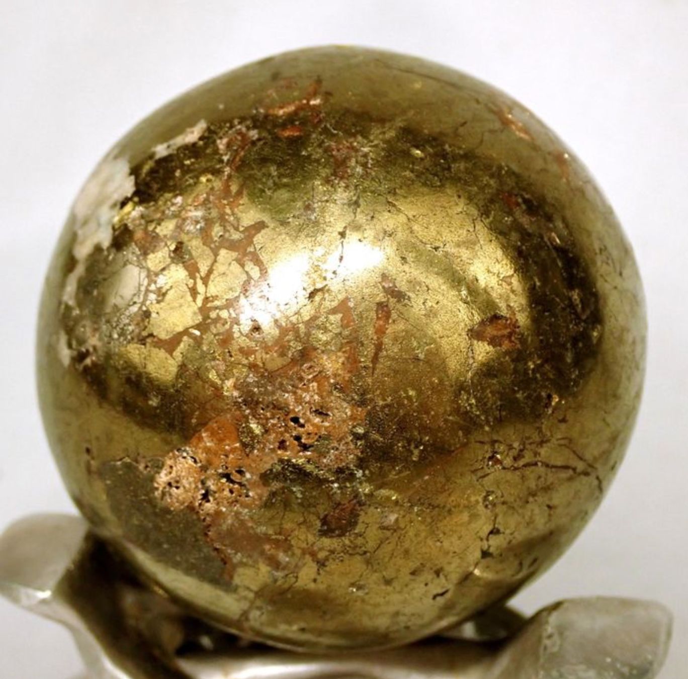 Minerali & Pietre curative: Seltene goldene Chalkopyrit-Kugel – Usato da Winterthur venduto da ArT-78 5
