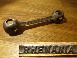 Knochen Zehnlochschlüssel Bier RHENANIA Bordwerkzeug