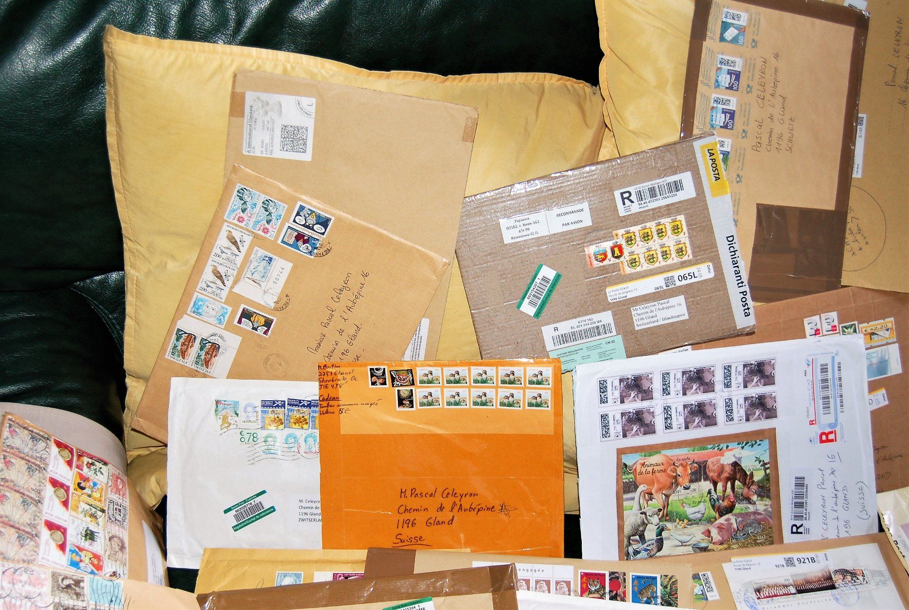 Alle Briefmarken: Lot de lettres ayant voyagées – Gebraucht aus Gland von pas_wxw 5