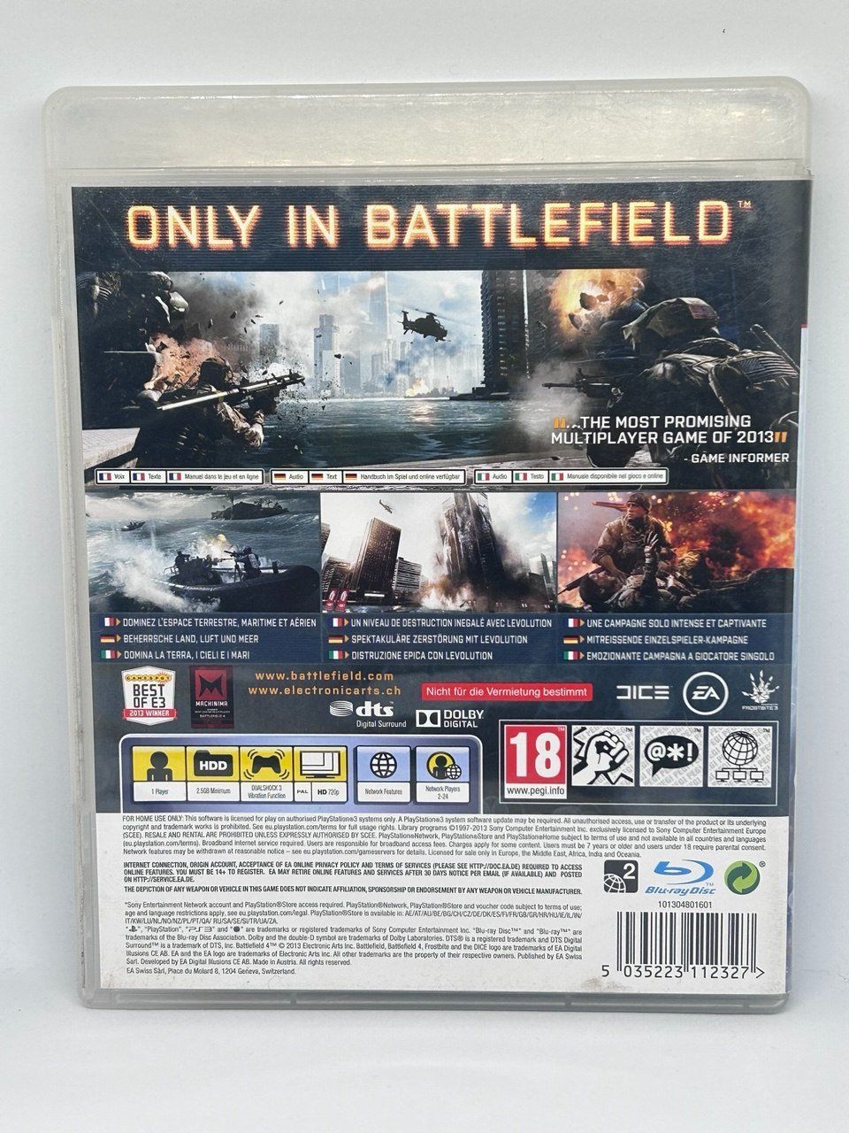 Giochi: Battlefield 4 per PlayStation 3 (PS3) – Usato da Giubiasco venduto da LorisVale 1