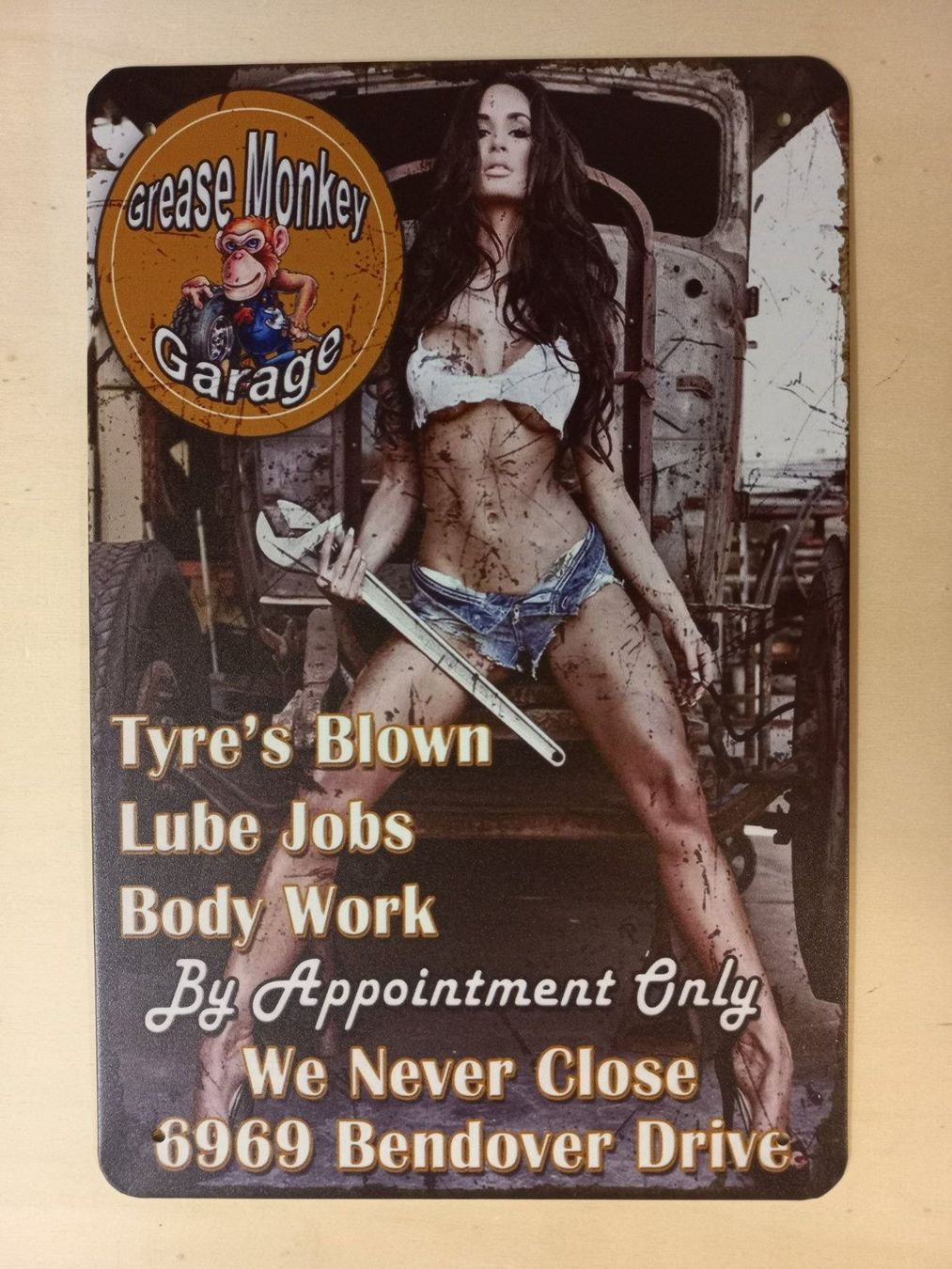 Schilder: Grease Monkey Garage Blechschild – Neu (gemäss Beschreibung) aus Alberswil von mech350