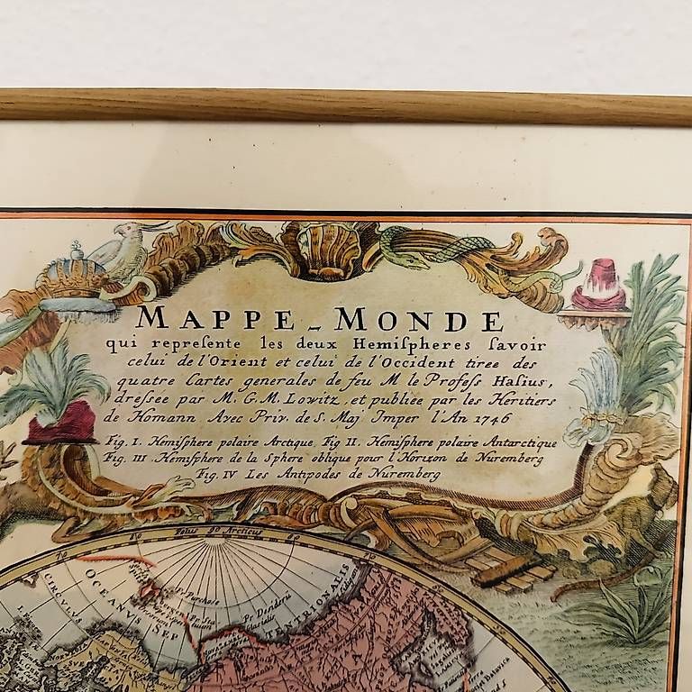 Posters & Illustrations: Affiche mappe-monde d'époque  – D'occasion à Genève par jchrmnhnr 1