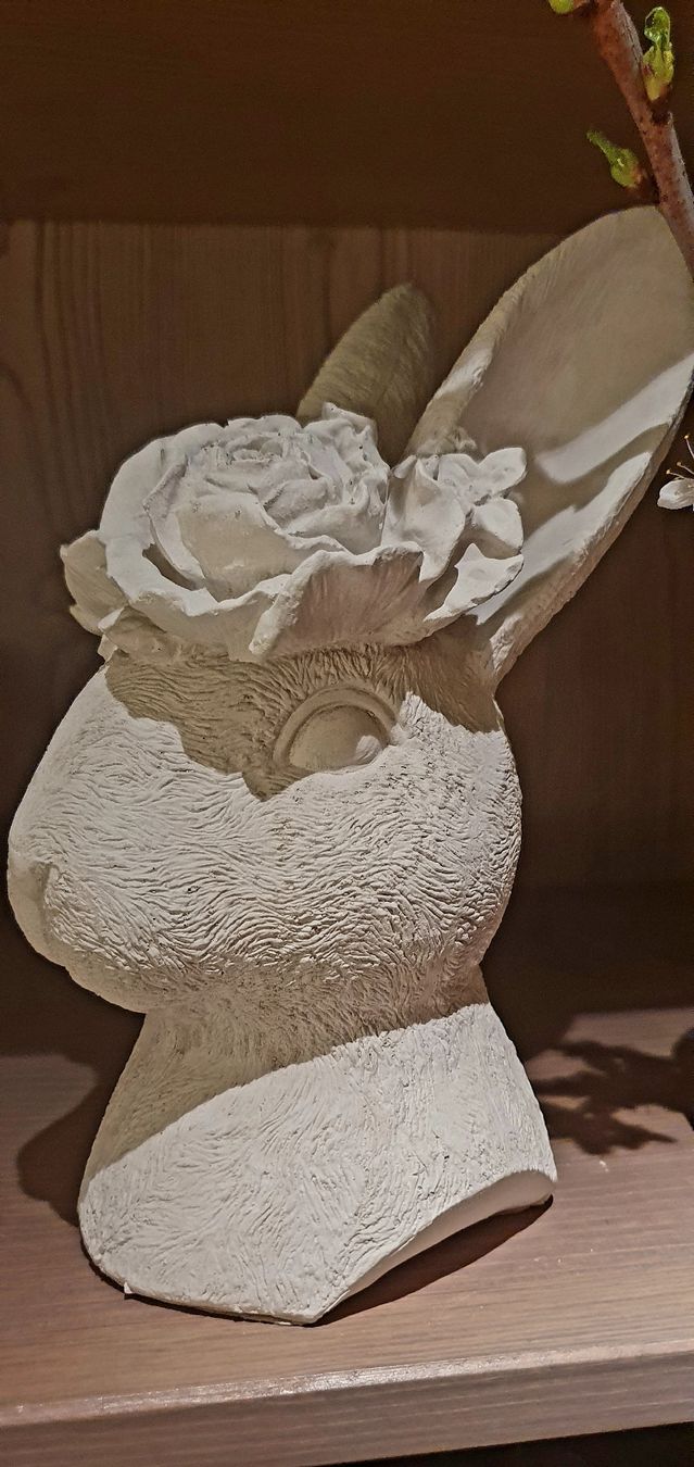 Figuren: Beton Deko Hasenbüste 21cm hoch. – Neu (gemäss Beschreibung) aus Künten von mari.h 3