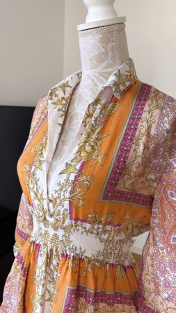 Make 100% Leinen Kleid Grösse S