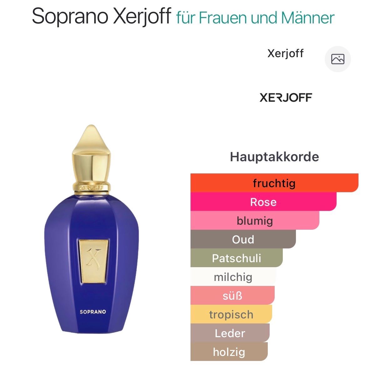 Xerjoff Profumi & Eau de Toilette: Parfüm soprano xerjoff – Usato da Zürich venduto da bab_rr77 2