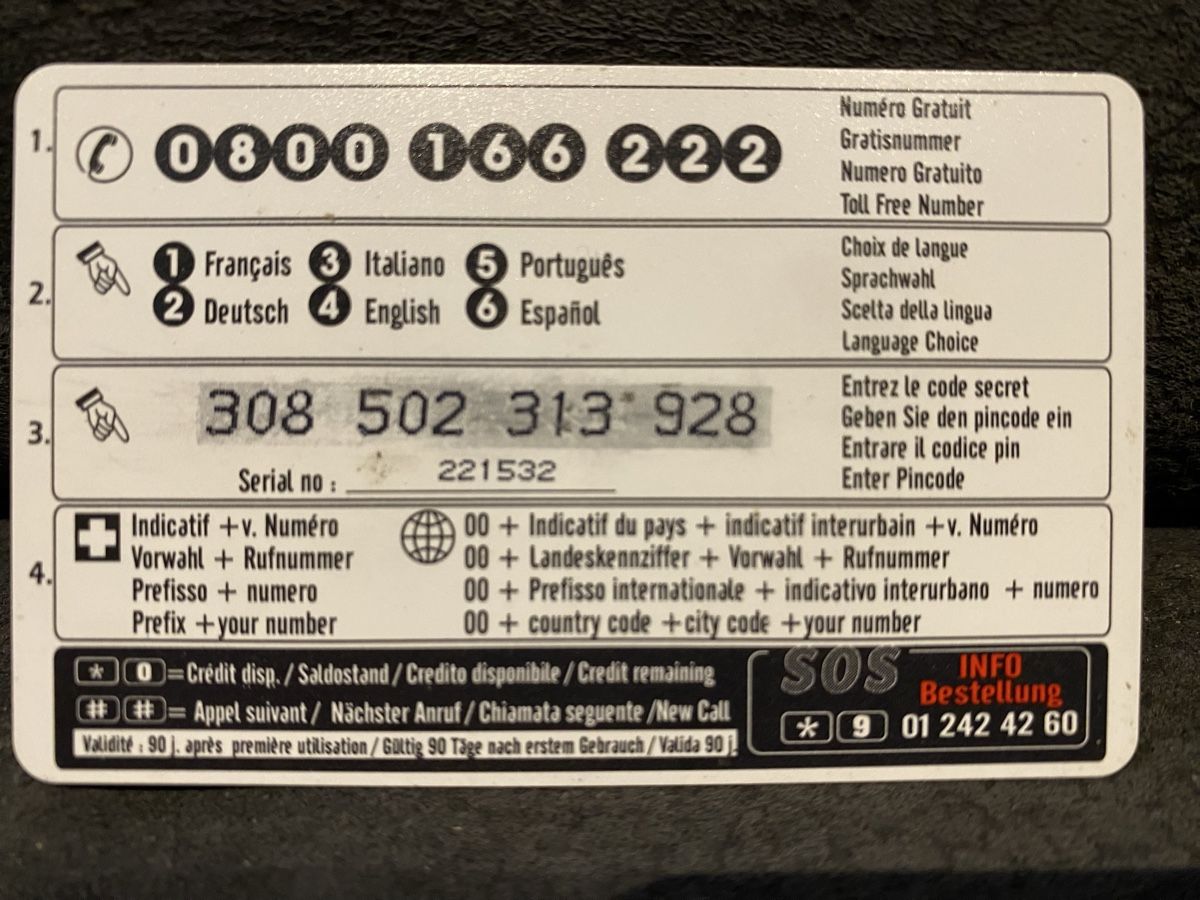 Telefon- & Taxkarten: Carte – Gebraucht aus Lausanne von babacard10 1