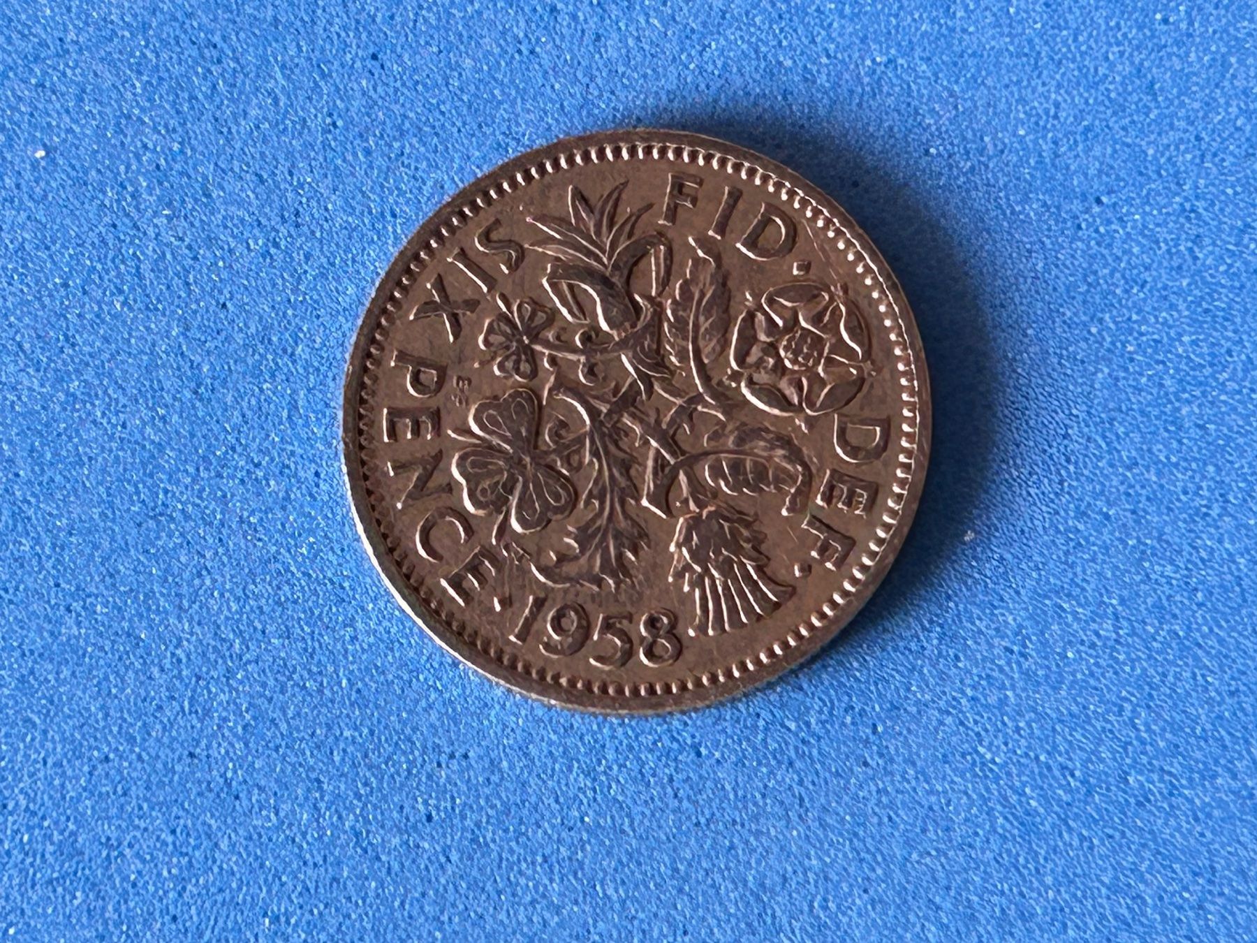 Tutti le monete: UK - 6 Pence 1958 – Usato da Corcelles NE venduto da AJKader 5