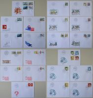Alle FDC Frei-, Europa- und Werbemarken Schweiz 1990 - 1992