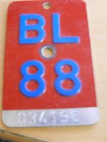 VELO 1988 BL PLAKETTE