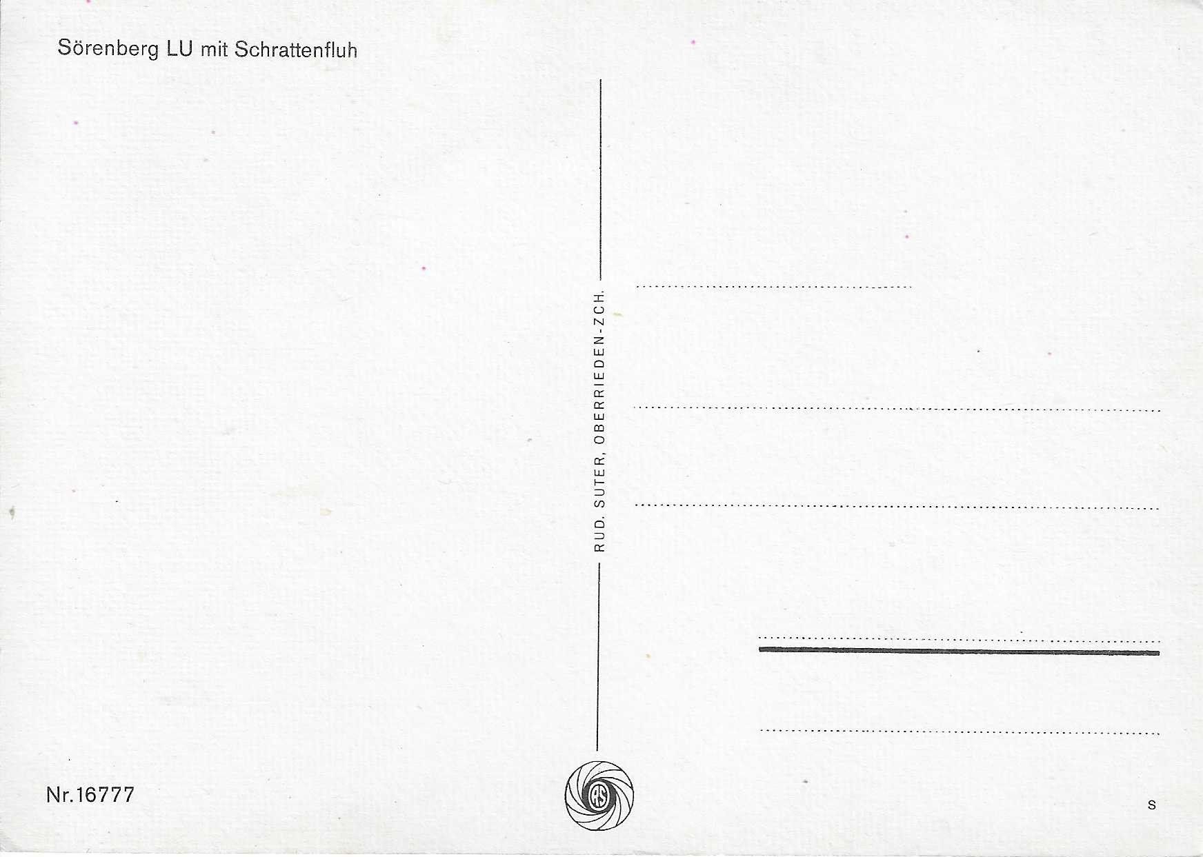 Cartoline postali: Sörenberg LU – Nuovo (secondo la descrizione) da Rothrist venduto da Stranglehold 1