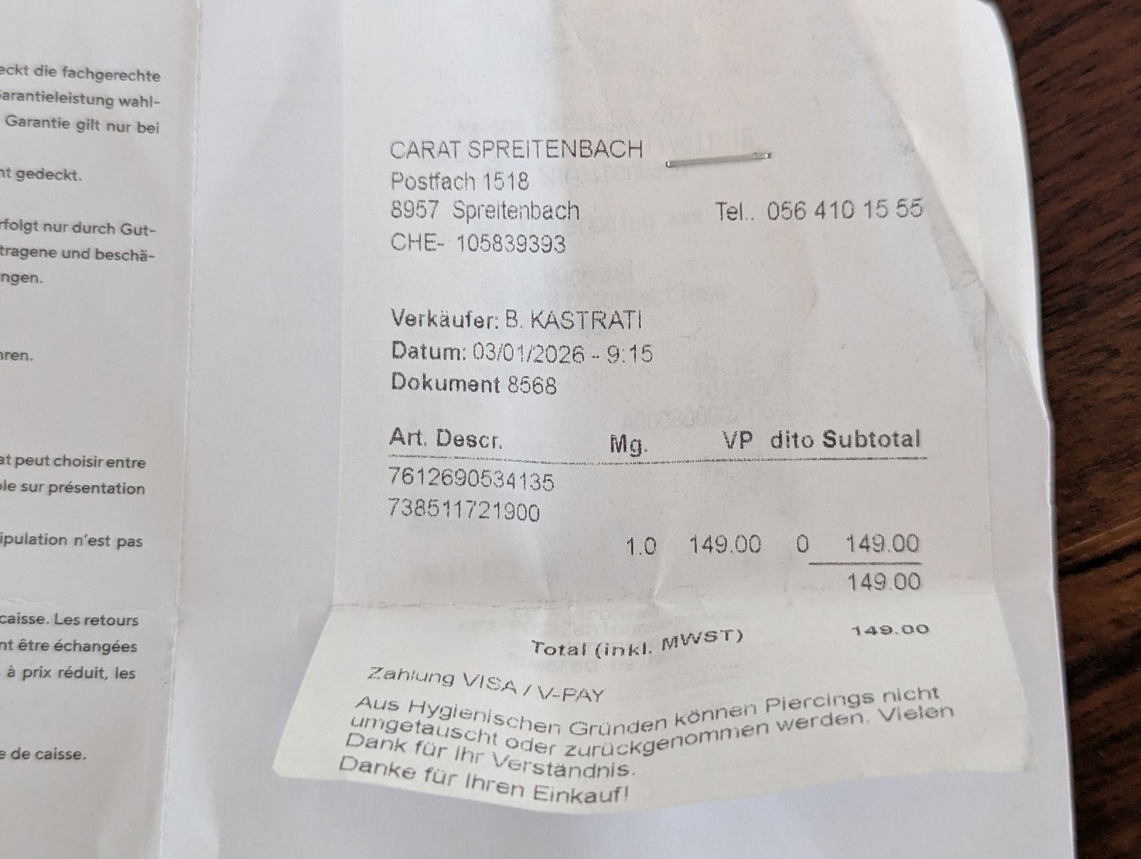 Piercingschmuck: Nasentecker – Neu (gemäss Beschreibung) aus Birmensdorf ZH von wembley3 3