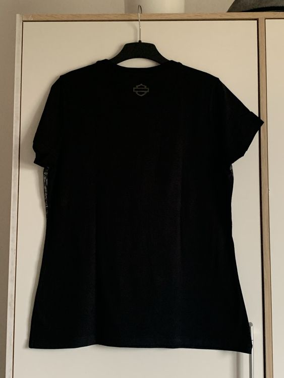 Harley-Davidson Damen T-Shirt Grösse L schwarz glitzernd 2