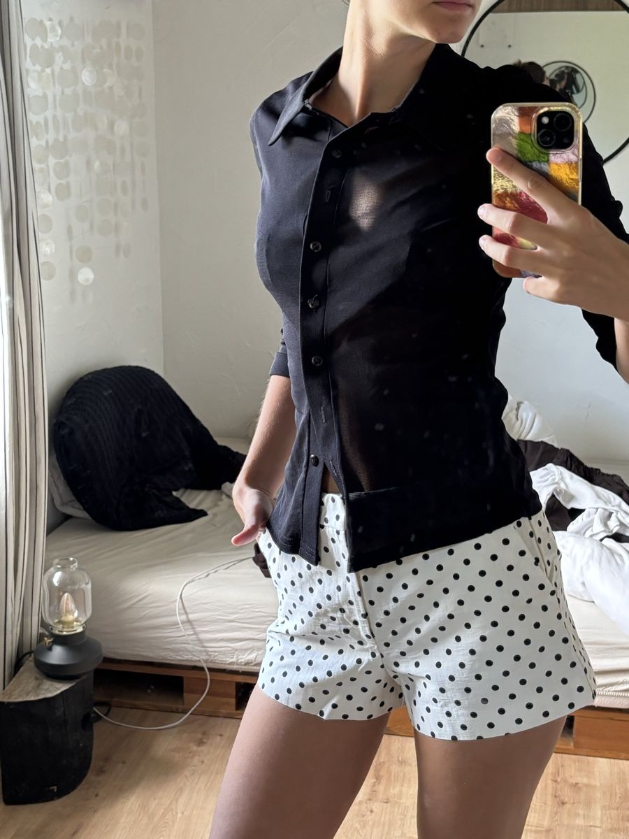 Camicette: chemise transparente noire Chicorée, taille S – Nuovo (secondo la descrizione) da Tavannes venduto da callie.mcli 1