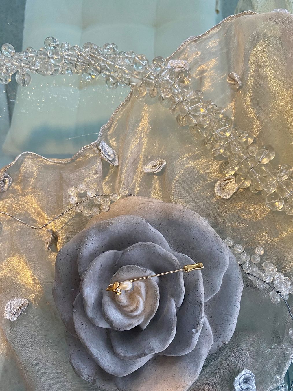 Broschen & Nadeln: HUTNADEL / BROSCHE GG MIT SÜSSWASSERPERLE & DIAMANT – Neu (gemäss Beschreibung) aus Eschenbach SG von Lady020 5