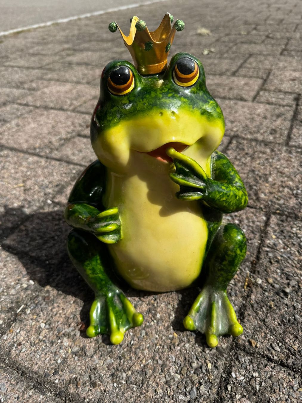 Statuette: Froschkönig gross  – Usato da Egg b. Zürich venduto da Brocki_Insel_Egg