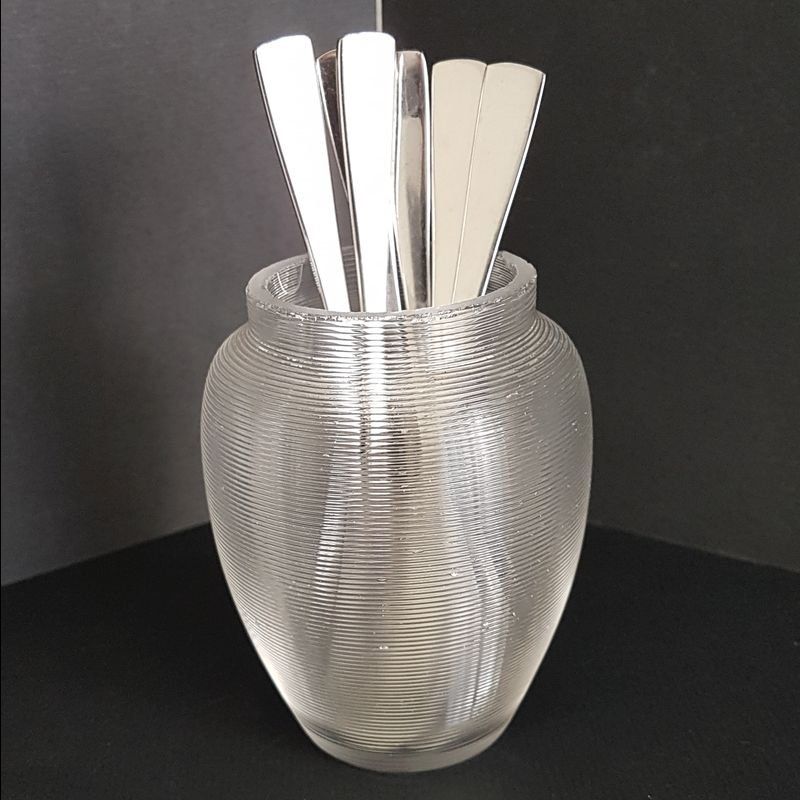 Vasen & Gefässe: Antike Löffelvase Drahtglas um 1920 – Gebraucht aus Kaltbrunn von Lexus3 1