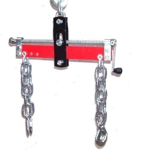 Wiltec Balancierer 750 Kg – Positionierer Für Werkstattkran, Kettenzug, Mit 4 Ketten & Handkurbel