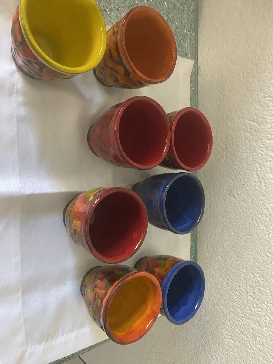 Tazze: Steingut wunderschöne Hand Made Trinkgläser 8stk. – Nuovo e nell'imballaggio originale da Bern venduto da Ninitto 7