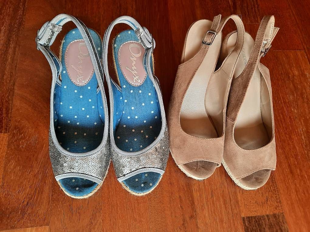 Scarpe da donna: 2 x Paar Damen Keilschuhe Gr.38 – Usato da Buchs SG venduto da miska01 4