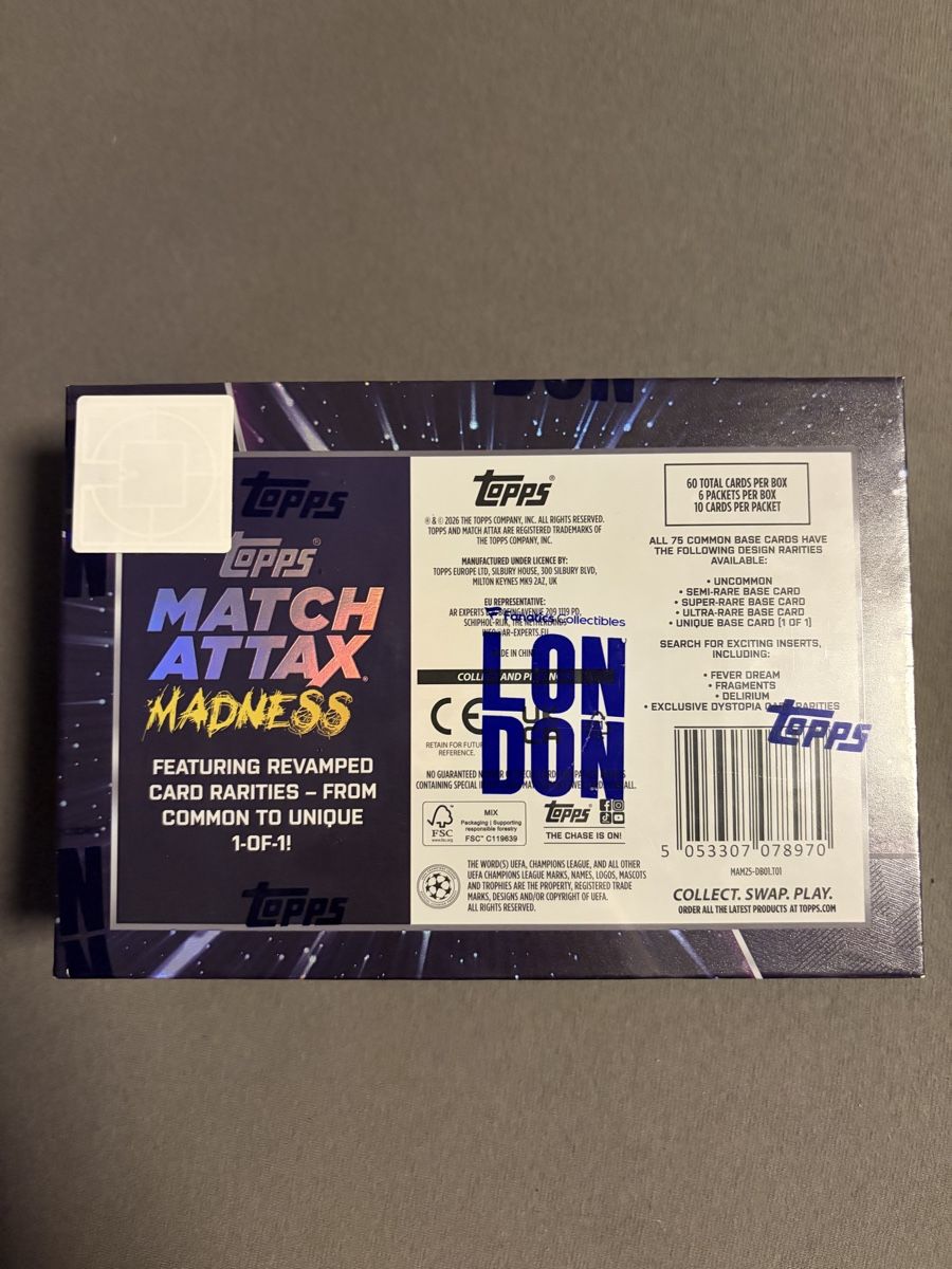 Topps Sammelbilder & Trading cards: Topps Match attack Madness Limited edition London – Neu und originalverpackt aus Neerach von Topps_Sportcards_ZH 1