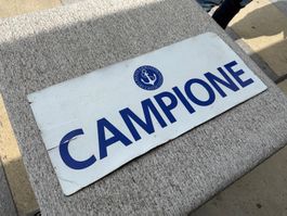 Campione d'italia placca plaque Società navigazione Lugano