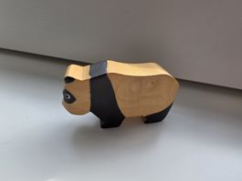 Antike Holzfigur Panda von "Spielform Brockel" - NEU