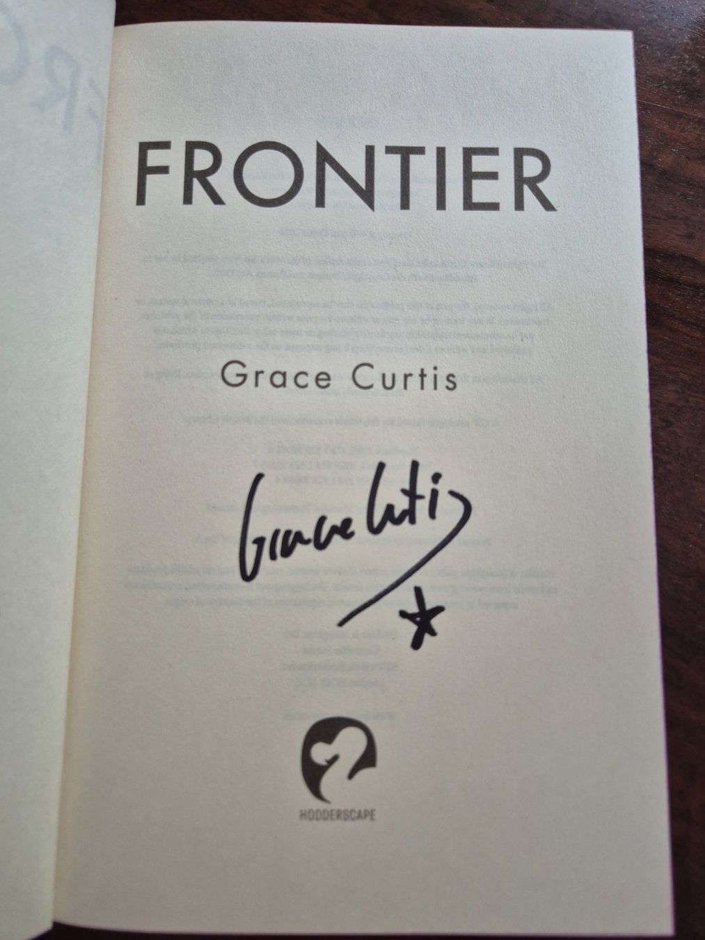 Libri: Frontier - Grace Curtis – Usato da Luzern venduto da Rafa.s 1