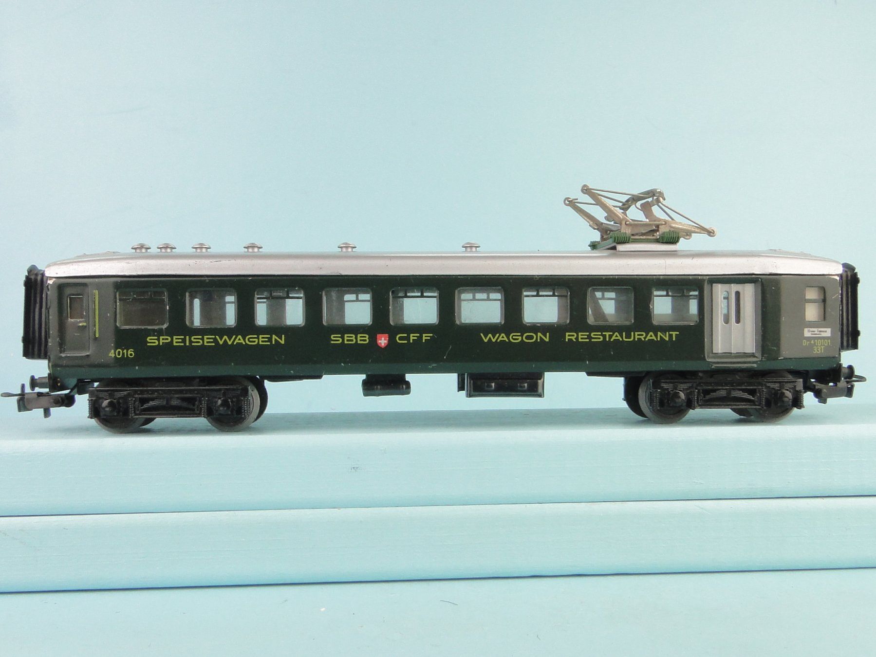 Märklin Modellini di ferrovie: Märklin: 348/2, SBB Speisewagen, Blech – Usato da Bülach venduto da cann11 5