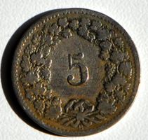 Schweiz 5 Rappen 1880–1884 | Jahrgangssammlung