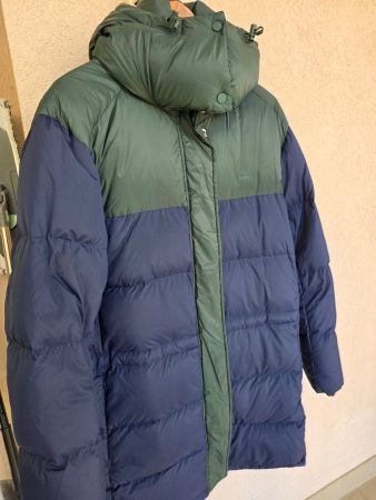 Lacoste doudoune verte et bleu marine