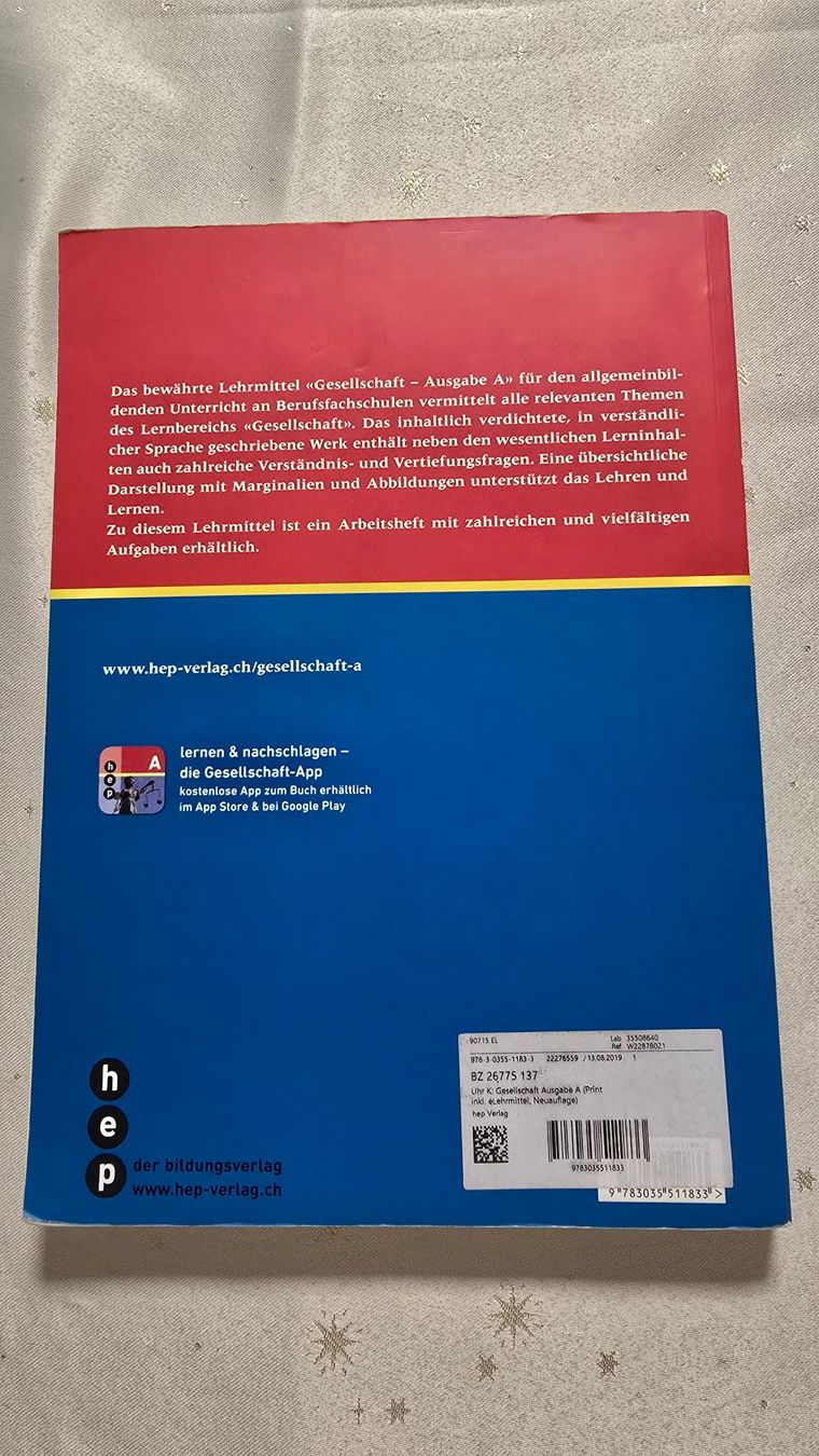 Bücher: Gesellschaft Lehrmittel ABU, 9. Auflage – Gebraucht aus Dietikon von Jujuba 1