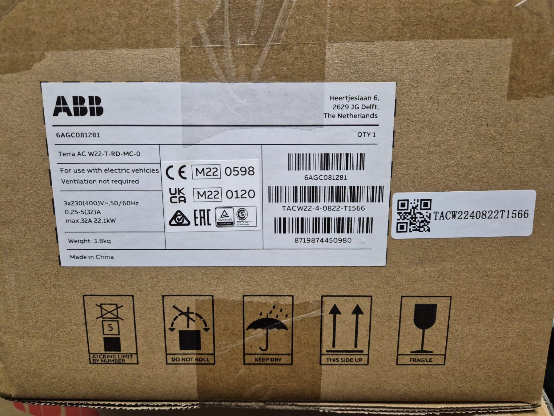 ABB Caricabatterie: Ladestation ABB Terra AC Wallbox 22kW – Nuovo e nell'imballaggio originale da Häggenschwil venduto da PeterF. 1