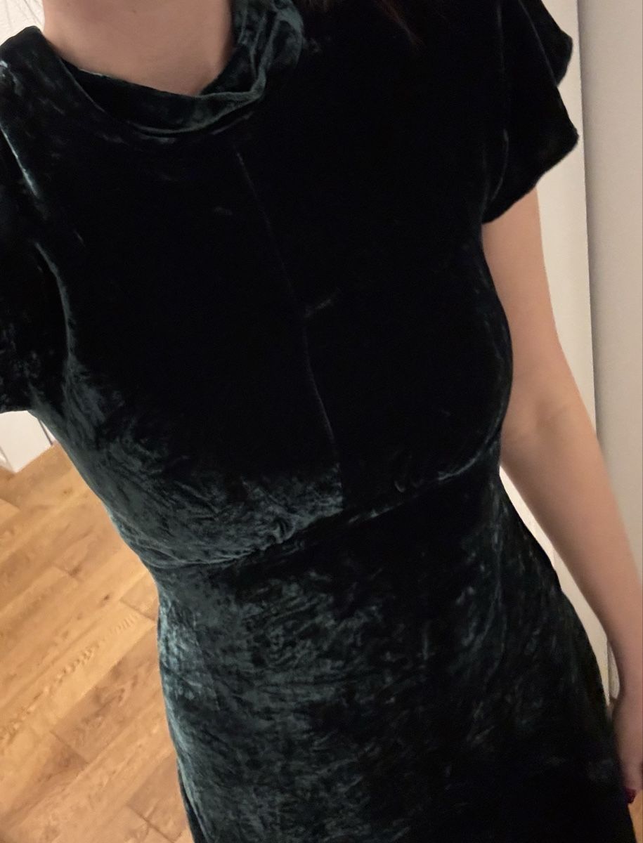 Sandro Kleider: Sandro // Samt-Kleid // Gr.1 – Defekt aus Tann von Carolinekne 1