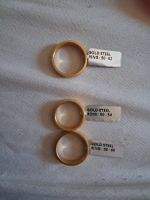 Ringe Gold Stahl 3 Stk. Grösse 50-62 50-54 50-60