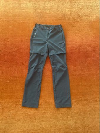 Kinder Zip-Wanderhose, 146/152, dunkelblau Convertible Pant