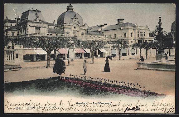 Cartoline postali: AK Genève, Le Kursaal, 1902 – Usato da Berlin venduto da bartko-reher