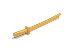 LEGO Weapon - 10x Pearl Gold Shamshir/Katana - 21459 - NEW