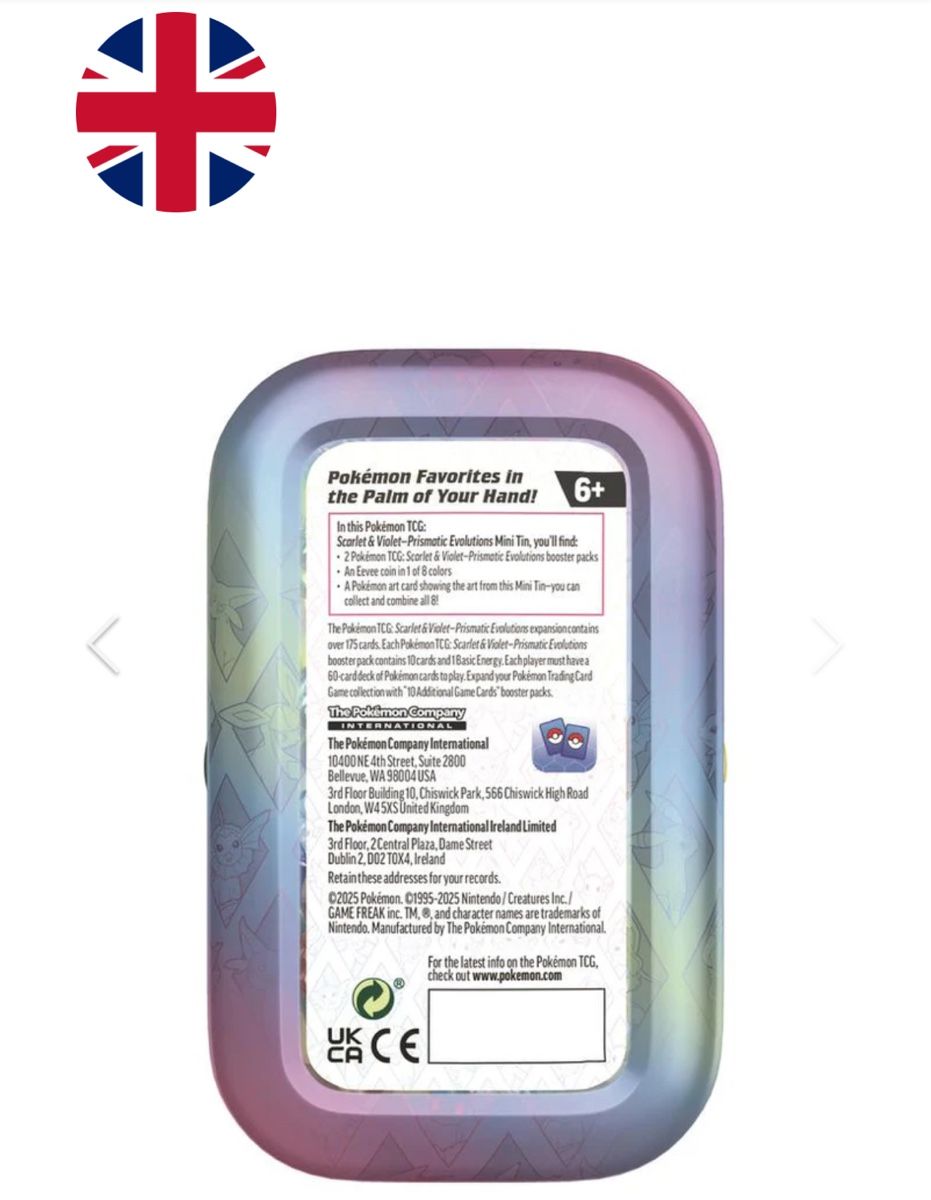 Pokémon Sammelbilder & Trading cards: Prismatic Evolution Tin 6er Set – Neu und originalverpackt aus Rüti ZH von Staymad 1