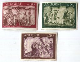 Briefmarken "Ostern". Andorra.