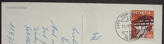 Cartoline postali: PORRENTRUY – Usato da Jona venduto da philajona 1