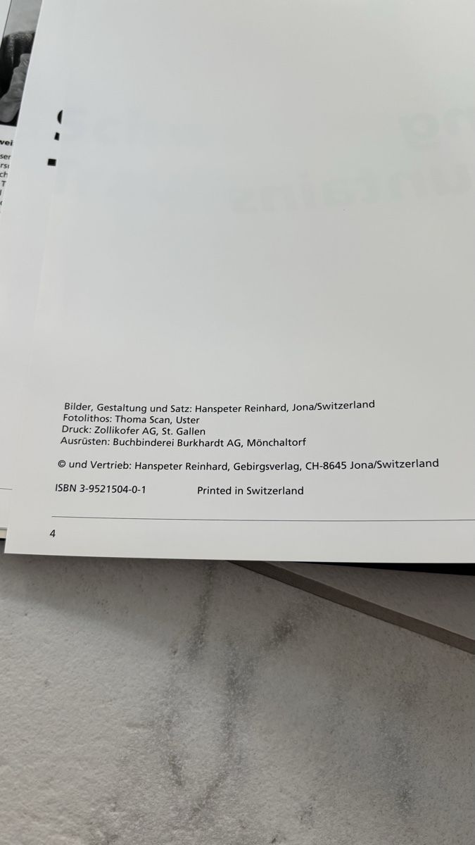 Libri: Buch Schweizer Traumberge Hanspeter Reinhard – Usato da Seengen venduto da sa_land 6