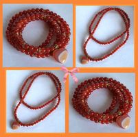 SALE 72CM  KETTE STEINKETTE EDELSTEINKETTE ECHTER KARNEOL