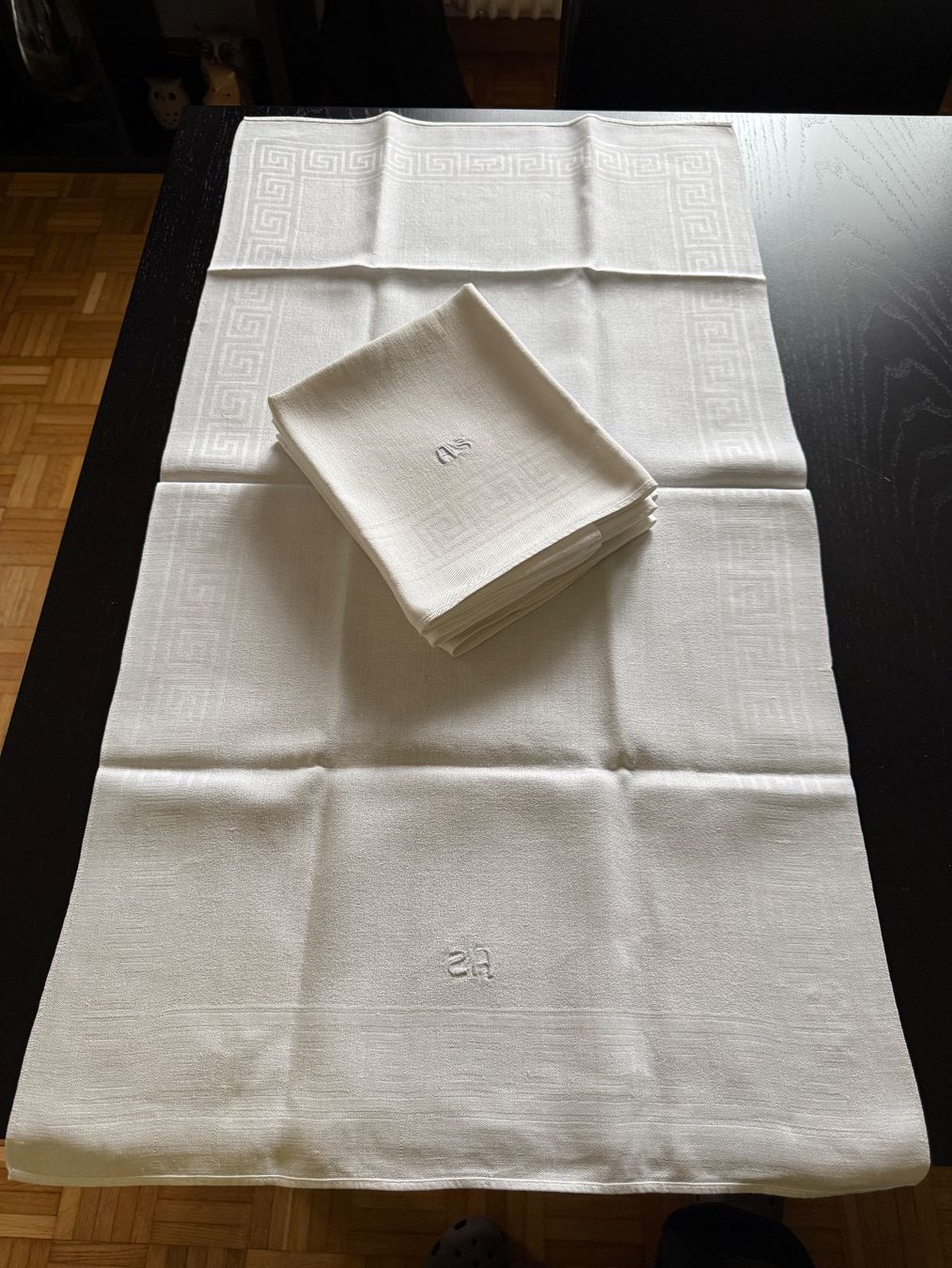 Strofinacci: Küchentücher Set, Vintage Leinen, Monogramm AS, 6 Stk. – Usato da Erstfeld venduto da Uhu1980 4