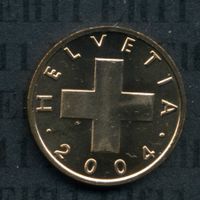 CHF___0.01 2004 stgl * nigelnagelneu! 1 Rappen