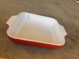 Emile Henry Auflaufform rot Keramik 20x20cm gebraucht