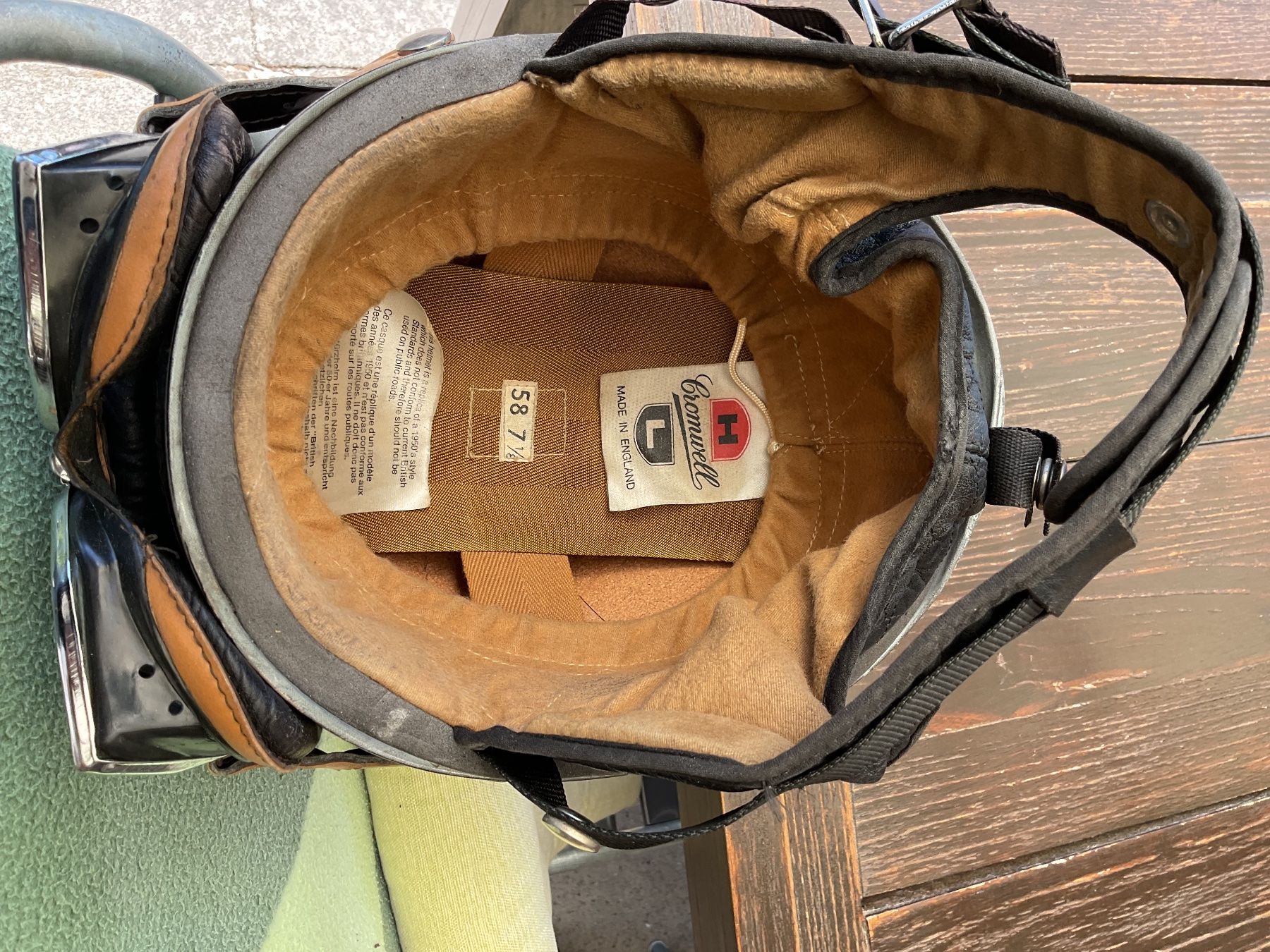 Caschi & visiere: Chromwell helm mit brille climax – Usato da Brittnau venduto da Norton1472 3